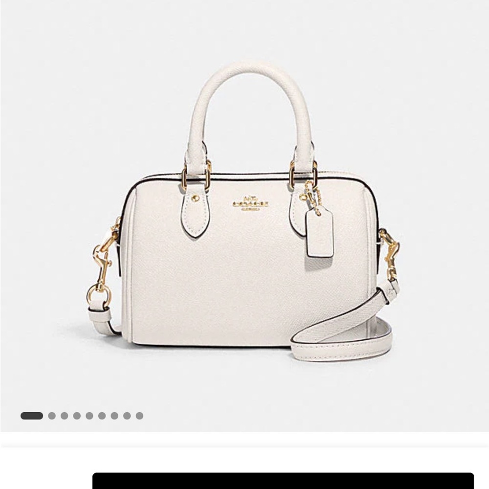 Coach Mini Rowan Crossbody White
